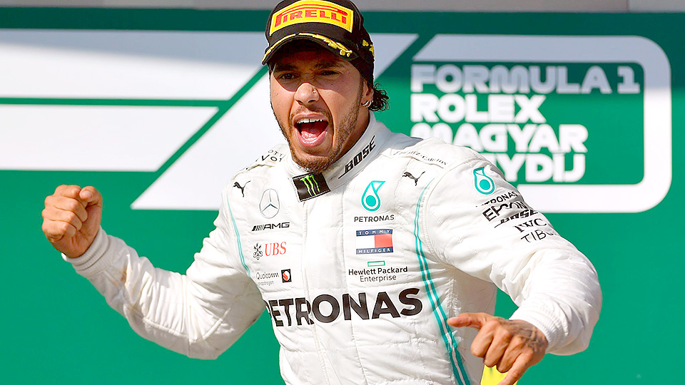 Hamilton vence na Hungria pela 7ª vez